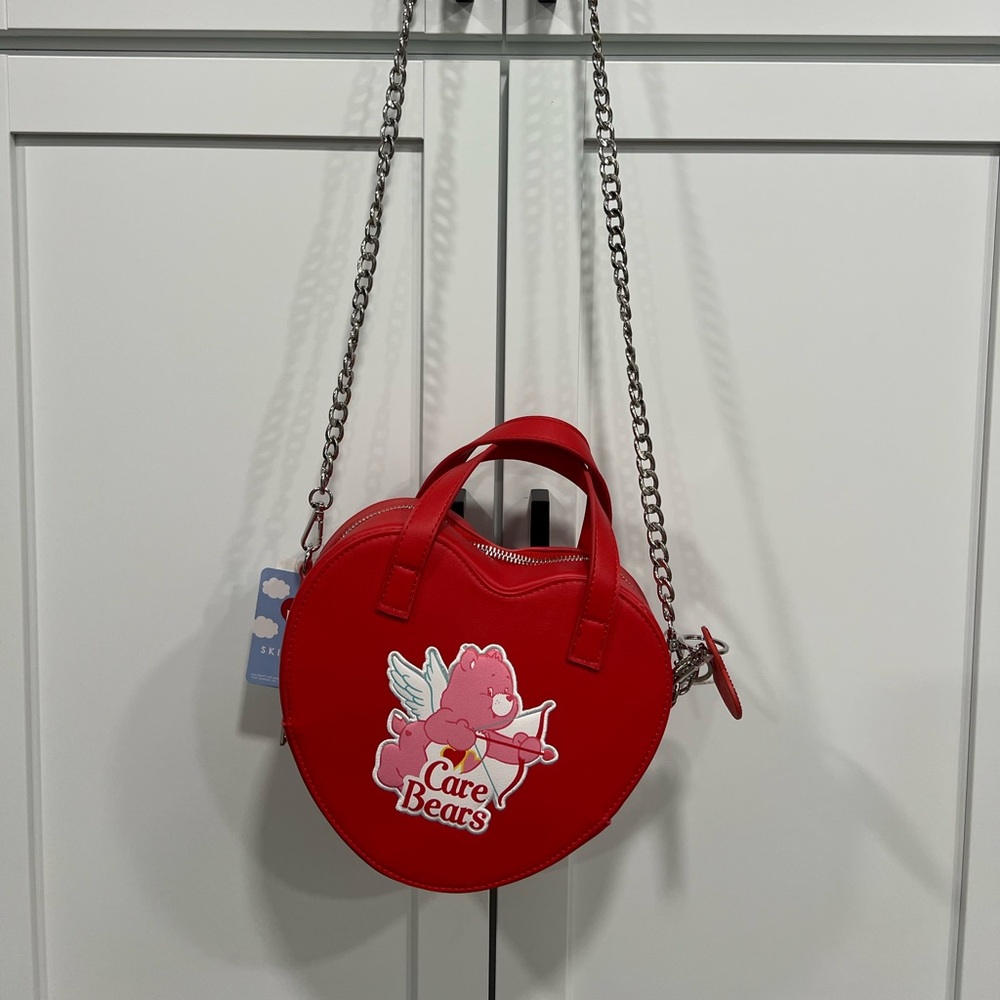 Care Bears heart shaped purse crossbody valentines arrow